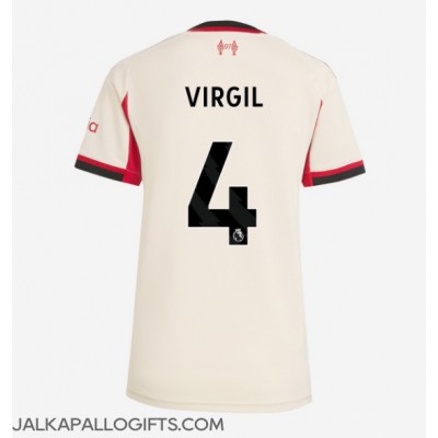 Liverpool Virgil van Dijk #4 Vieraspaita Naiset 2025-26 Lyhythihainen Liverpool Virgil van Dijk #4 Vieraspaita Naiset 2025-26 Lyhythihainen